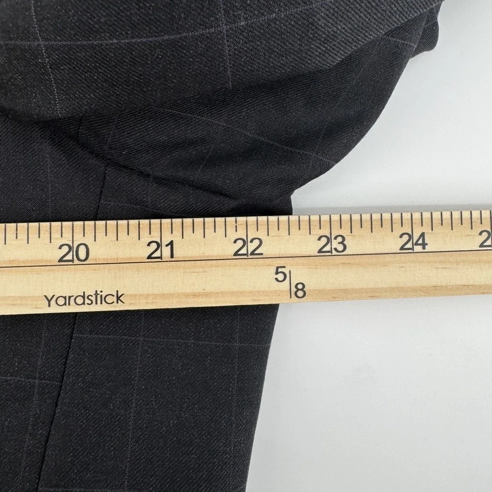 Hart Schaffner Marx Blazer Mens 42R Grey Windowpane 3-Button‎ Studio Nordstrom